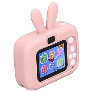 Kids Selfie Camera 20MP USB Opladen AI Smart Gezichtsherkenning Automatische Kleurmodulatie Outdoor Kids Camera (Roze)