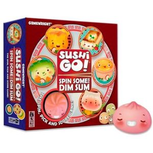 Gamewright | Sushi go! Spin Some for Dim Sum | Familiespel | Vanaf 8 jaar | 2 tot 6 spelers | Speeltijd van 20 minuten