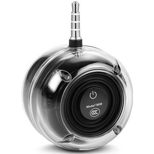 Zerone draagbare mini-luidspreker, 240 H standby-3,5 mm audiopoort en micro-USB-luidspreker voor mobiele telefoon voor iPod/iPad/tablet/laptop