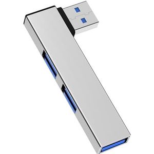 Nucelit Multiport USB C Adapter 4 Havendongle met Snelle Snelheid 2 USB2.0 1 USB3.0 voor PC-Laptop