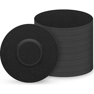 MEDMAX CGM-pleisters voor Freestyle Libre en Medtronic Guardian (verpakking van 25), zweetbestendige, waterdichte, ademende, huidvriendelijke, latexvrije kleefpleisters, duurzame CGM-pleisters (Zwart)