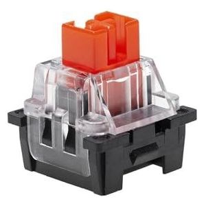 FANNIXI Magnetische Schakelaar Zwart Rood Blauw Bruin Roze Schakelaar Lineaire Tactiele Geen Spelden voor Specifieke Magnetische Mechanische Toetsenbord (OTM Mag Rood x35)