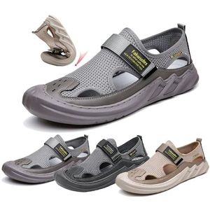 Heren hardloopschoenen Heren veterloze schoenen Heren orthopedische schoenen Buitensportschoenen binnen zonder veters(Gray,46 EU)