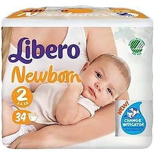 Libero Newborn luiers maat 2 (3-6 kg) 34 stuks