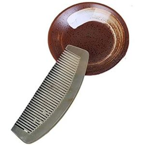DieffematicSZ kam Amber Horn Comb Non Static Health Care Brush Hairdressing Comb