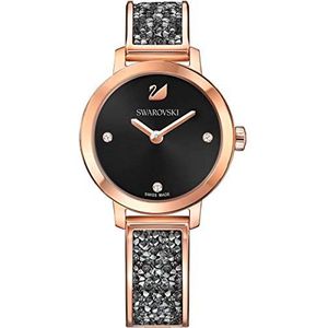 Swarovski Cosmic Rock Horloge - Metalen Armband - Zwart - Rose Gold Tone - 5376068, Zwart, Modern, Zwart, Modern