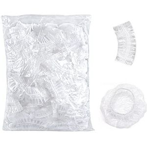 PFLYPF 200 stuks herbruikbare oorbeschermers en waterdichte oorbeschermers voor mannen en vrouwen (transparant)