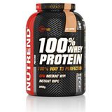 Nutrend 100% Whey Protein Powder Shaker 2250g (2.25kg) Ice Coffee Flavour 76% Protein Gluten Free Post Workout