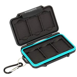 Ruggard Leda Memory Card Case voor 6 XQD of CFexpress kaarten (zwart)