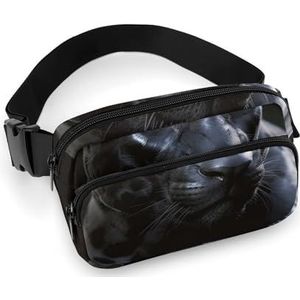 Fanny Packs Black Panther Printed Crossbody Tassen voor Vrouwen Crossbody voor Reizen En Sport, Stijl, 20x13cm, Fanny Packs, Stijl, 20x13cm, Heuptasjes