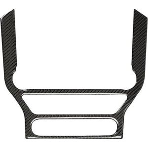 Auto-interieurlijsten Koolstofvezel Interieur Auto Navigatie Trim Frame Multimedia Console Decoratie Sticker Decal Voor F&ord Voor Mustang GT 2015-2020(Zwart)