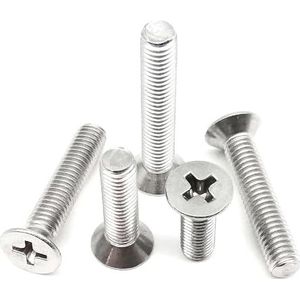 Schroeven, roestvrijstalen schroeven, M1-M8 roestvrijstalen kruiskopschroefbout
