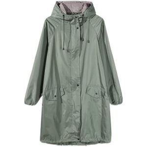 Regenponcho Regenpak Regenjassen Ademende Damesregenjas Lichtgewicht Regenjas Poncho Dames Waterdicht Regenjassen Volwassenen Winddichte Mantel Regencape Regenjas (Color : Grün, Size : One size)