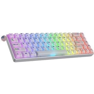 Ranked Master M65 HE 65% | Rapid Trigger Technology | Magnetisch Mechanisch Gaming Toetsenbord | 68 RGB LED-toetsen voor PC/Mac Gamer | US Layout (POM Dye Sub, Clear Switch)