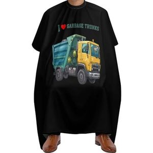 Salon Cape I Love Garbage Kapper Cape Unisex Kappersjurk Premium Haar Snijden Cape Voor Herbruikbare Kappers Kapper Accessoires 140x168cm