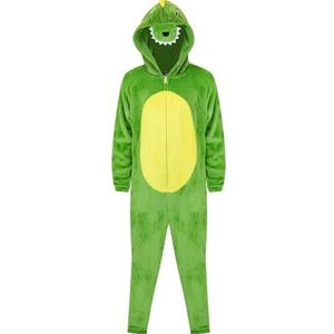 A2Z 4 Kids Meisjes Jongens Krokodillenkostuum Kinderen Dierengezicht Jumpsuit Zachte Pluche Fleece Playsuit Kinderen Hooded Slaappak Een Stuk Dier Cosplay Pak Alles in Een Kerst Krokodil Pyjama Voor