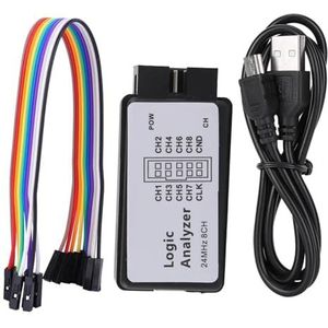 1 pc Logic Analyzer 24 MHz Logic Analyzer Apparaat USB Logic Analyzer Apparaat Set Mini Digital Pocket Size 8 Kanaal Ingangsgeheugen 24 MHz