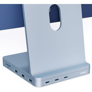 Inateck USB C-hub voor iMac, dockingstation compatibel met iMac 24 inch 2021/2023, USB 3.2 Gen 2, 8-in-1 aluminium USB-hub met NVMe SSD-behuizing, USB C 10 Gbit/s en SD/TF kaartlezer, DK2001