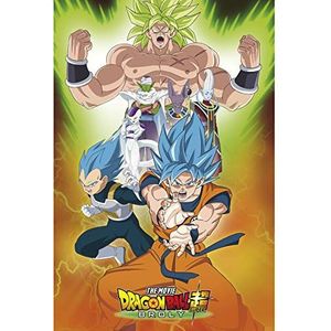 Lobcede.be Dragon Ball Broly - Group vrouwen poster multicolor papier anime, fan merch, gaming