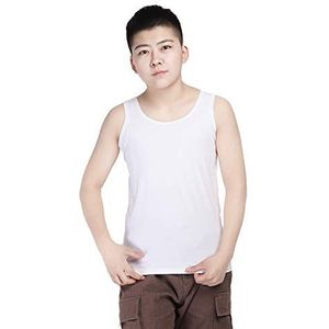 BaronHong Cotton 3 rijen haken borstbinders tank top ondergoed voor Tomboy Trans Lesbian, wit, M