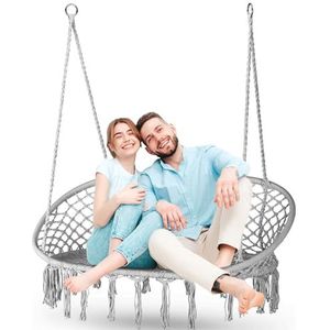 Outtec - Hangstoel XXL - Hangmand - Boho Stijl - Voor 2 Personen - Tot 200kg