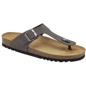 Scholl, Flip-flops voor heren met bovenmateriaal van stof, meerkleurig, Grijs, 41 EU