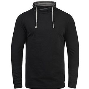 Blend BHPallo Longsleeve met lange mouwen voor heren, met tube-nek-kraag, zwart (70155), L