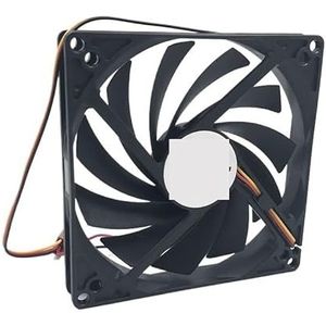 SXDOOL 100mm 10cm slanke enkele pc-behuizingventilator, ultradun, afwasbaar, super stil, voor voeding, voor computerbehuizingskoeler