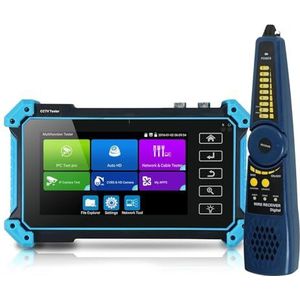 CCTV-tester IP-cameratester Monitor Alles-in-één IPC5200C Plus 5,4 Inch Touchscreen 8MP CVI/TVI/AHD Cameratest DC12V-uitgang/POE/kabel Tracer