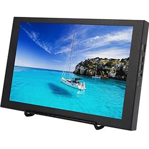 10 Inch Draagbare Monitor, 1280x800 Touchscreen Laptopmonitor, HDMI, VGA, 3,5 Mm Interface, Dubbele Luidsprekers, Computermonitor voor Pc-laptop, Gaming, Kantoor
