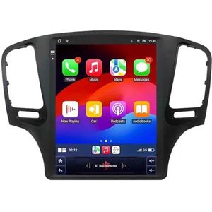 Android 14 2 Din Autoradio 9in Auto Stereo voor Roewe 350 2010-2016 met Draadloze Carplay Android Auto Bluetooth GPS Navigatie FM Radio WIFI Stuurwielbediening(H-4(4G+64G))
