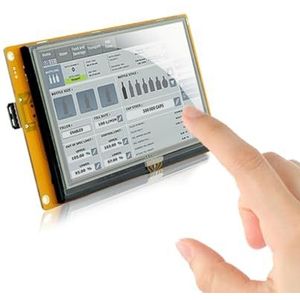 SCBRHMI Module TFT LCD 4,3 inch Intelligent HMI - Cortex-A8 1GHz, 128MB Flash, GUI-software, geschikt voor programmeurs voor Arduino, ESP32, Nano, ESP8266, Raspberry Pi, industriële besturing