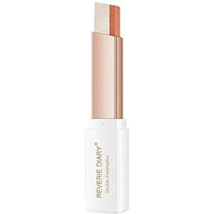 Baogao 2 Kleuren Oogschaduw Stick, Glitter Gradient Shimmer EyeShadow Pen, Waterproof, Parabenenvrij, Medium Dekking, Glinsterend, Transferproof, Alle huidskleuren, Voor vrouwen