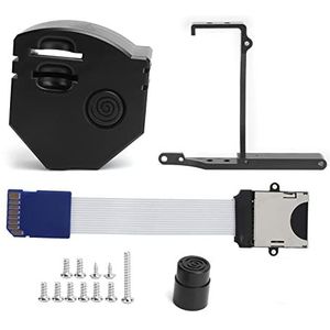 Uitbreidingskabeladapter, Praktische Snelschakelaar Gameknop 3D-printuitbreiding Geheugenkaartverlengingsadapter Duurzame Extenderadapter Werk voor Dreamcast GDEMU(zwart)