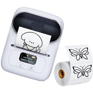 M110 Thermische draadloze labelprinter Draagbare Bluetooth-sticker Miniprinter Barcodelabelmaker(White)
