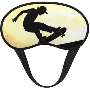Skateboard slaap oogmasker voor vrouwen mannen zacht en comfortabel slaapmasker verduisterende slaapoogdekking voor reizen yoga dutje ploegendienst werk
