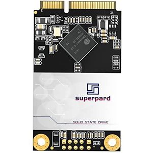 Superpard mSATA SSD 1 TB SATA III 6 GB/s Mini SATA Interne Solid State Drive, 3D NAND, compatibel met oudere laptops en industriële pc's