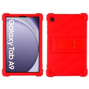 Silicon Tablet Case Geschikt for Samsung Galaxy Tab A9 8.7 inch (2023) SM-X115N X115 X110 Tab A9 Plus 11 ""SM-X216 Stand Case(Red,Tab A9 11Inch)