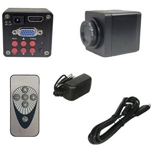 Zoomlens, varifocale lens, Zwart 20MP VGA 1080 P Digitale Video Microscoop Camera Met 130X C Mount Lens Industriële Microscopio Telefoon PCB reparatie Tools voor industriële videoIndustriële video(Cam