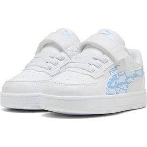 PUMA Smash 2.0 Icy Monster sneakers voor kleuters 19 White Team Light Blue Silver Mist Gray