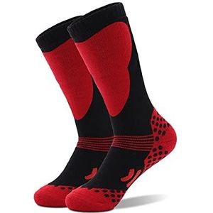 1 paar Skisokken voor kinderen, uniseks, katoenen skikousen voor kinderen, thermische sokken voor jongens en meisjes, dikke versterkte kniekousen, winter, sportsokken voor kinderen,warm om te skiën