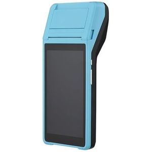 Alles-in-één Draagbare PDA-printer Slimme POS-terminal Draadloze Draagbare Printers Intelligente Betaalterminalfunctie BT WiFi Helder Afdrukken(Blue)