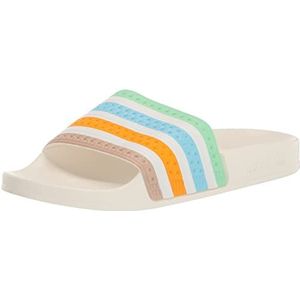 adidas Originals Adilette Slide Sandalen voor heren, blauw/wit/gebroken wit (meerkleurig), 10, Bliss Blue White Off White Multi kleuren, 44 EU