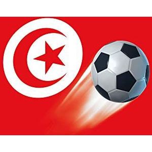 1art1 Voetbal XXL Poster Tunisia Country Flag Affisch Plakkaat 120x80 cm