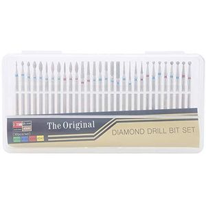 30 Stks/set nagelboren set diamant nagelriemen boren acryl nagelvijl bits nail art tools voor manicure pedicure thuis salon gebruik