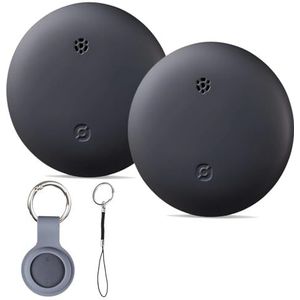 Reyke Smart Tag Pro, koffertracker, compatibel met Apple Waar is? APP (alleen iOS) sleutelvinder voor sleutels, bagage, koffer, portefeuille, IP67 waterdicht, 2 stuks