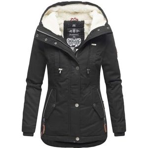 Marikoo B802 Winterjas voor dames met warme teddyvoering