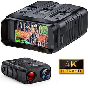 Nachtkijker, R19 Digitale Nachtkijker Apparaat 4K 1080P 3W Infrarood Nachtkijker Recorder Full Dark 300m for Jacht Camping HD-observatie buiten zoeken(R19 4K)