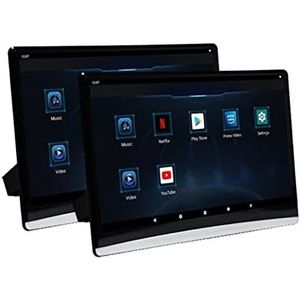 Draagbare dvd-speler voor videospelers op hoofdsteunen in auto's Hoofdsteun Auto Monitor IPS Touchscreen 1080P Auto Video Speler Universele Digitale Panel TV 4K Tablet HDMI in Uit met HD-roterend sche