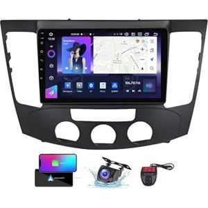 Android 13 Autoradio 9 Duim Touch Display Voor Hyundai Sonata NF 2008-2010 Met Carplay Android Auto/GPS/4G WiFi/FM RDS DAB+/Buletooth 5.0/Bediening op het stuur + Camera en DVR(A,NF-3)